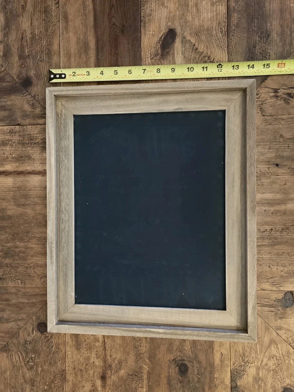 6pc Rustic Wood Framed Chalkboard Set